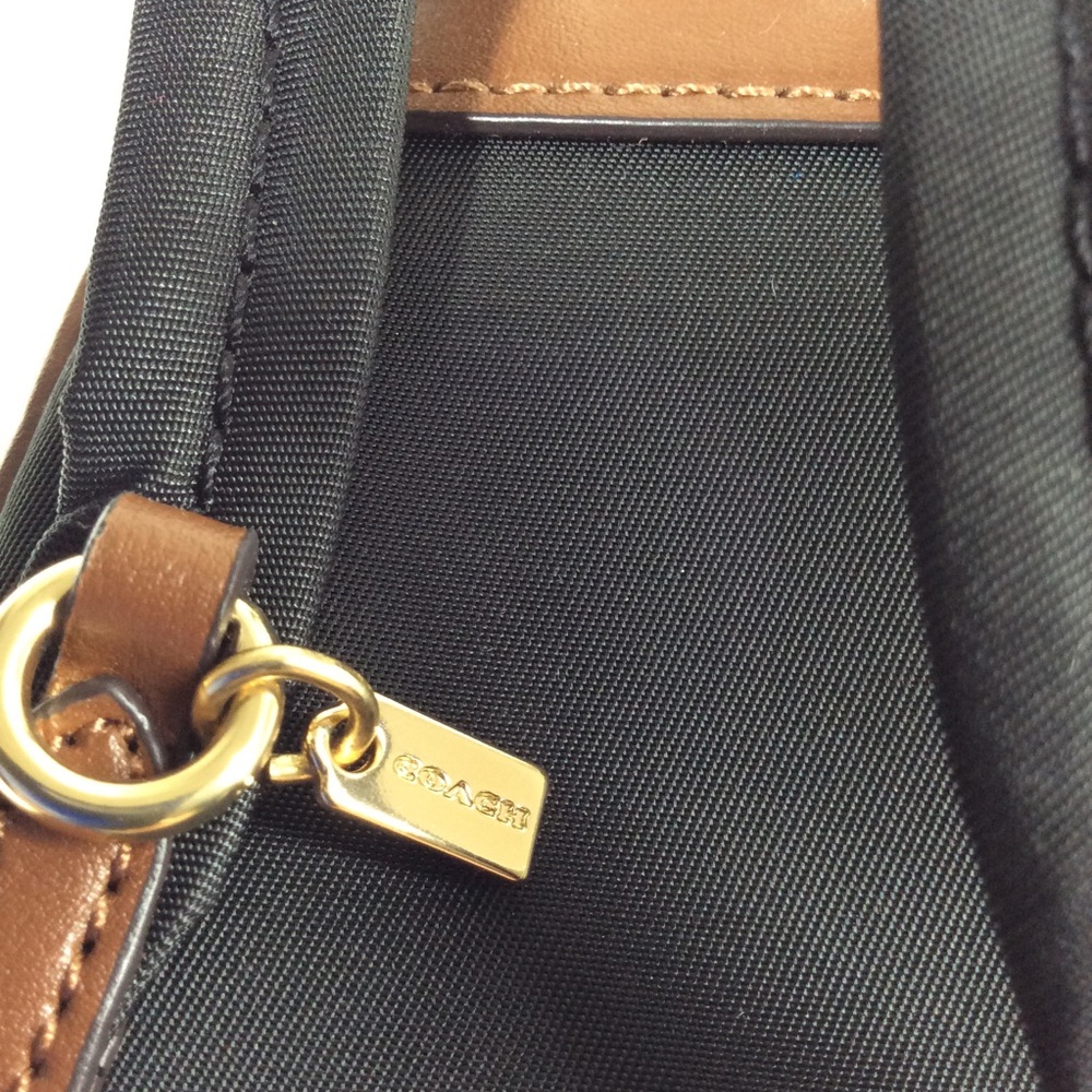 Coach Mini Court Backpack Keychain Bag Charm - CX066 Brown Canvas/Leather - Picture 6 of 9